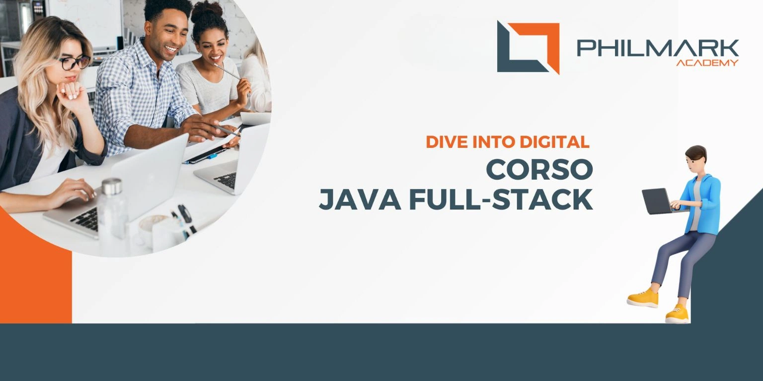 cover corso java full stack philmark academy 2024